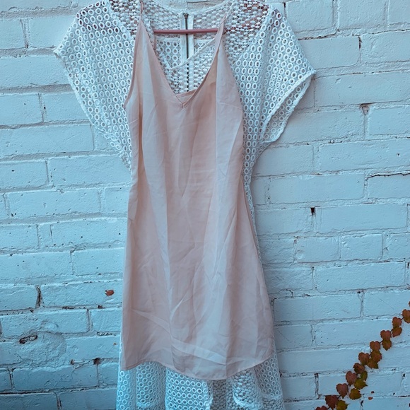 Keepsake The Label White Asymmetrical Eyelet Dress - Picture 15 of 16